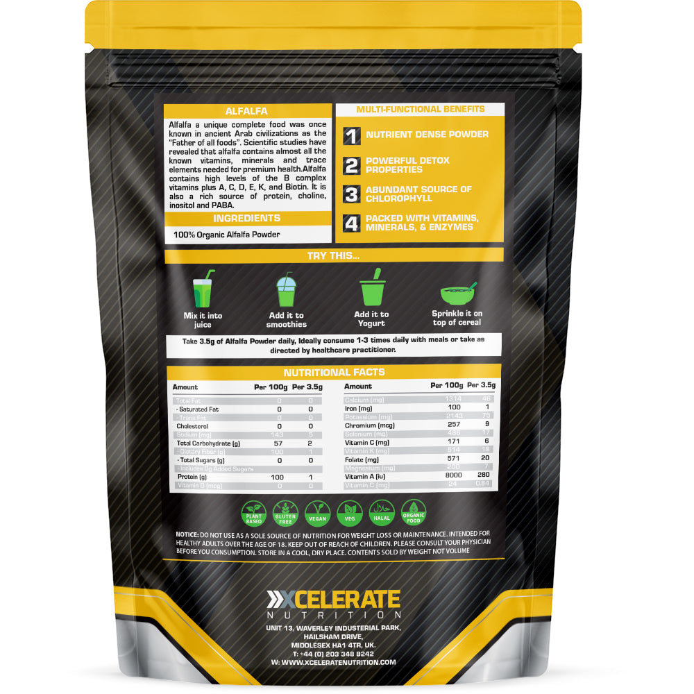 XCelerate Nutrition Alfalfa Powder