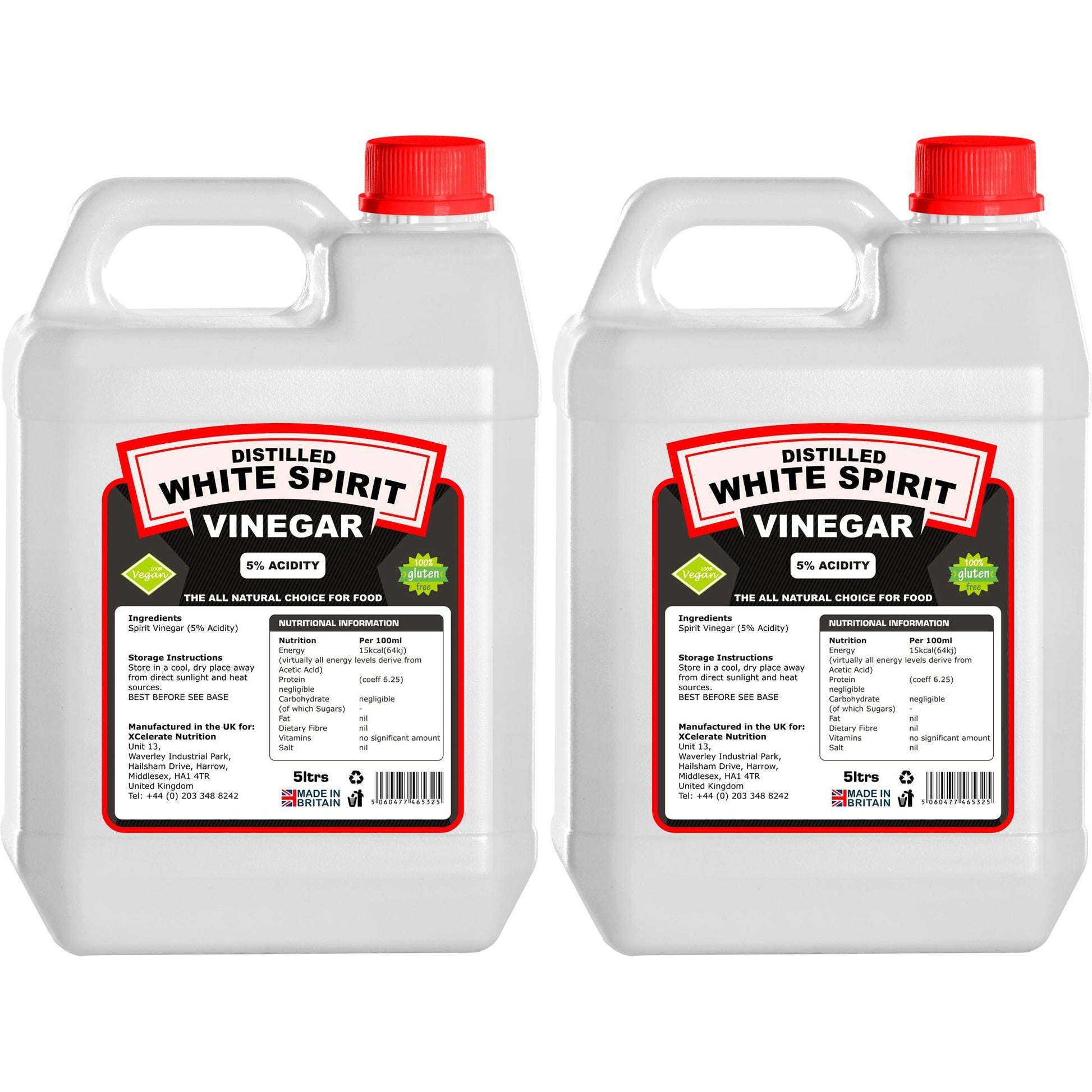 XCelerate Nutrition Distilled White Spirit Vinegar